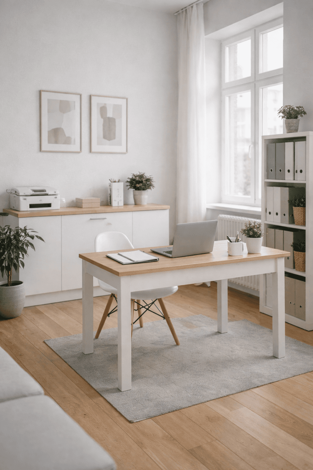 Modern office meeting area